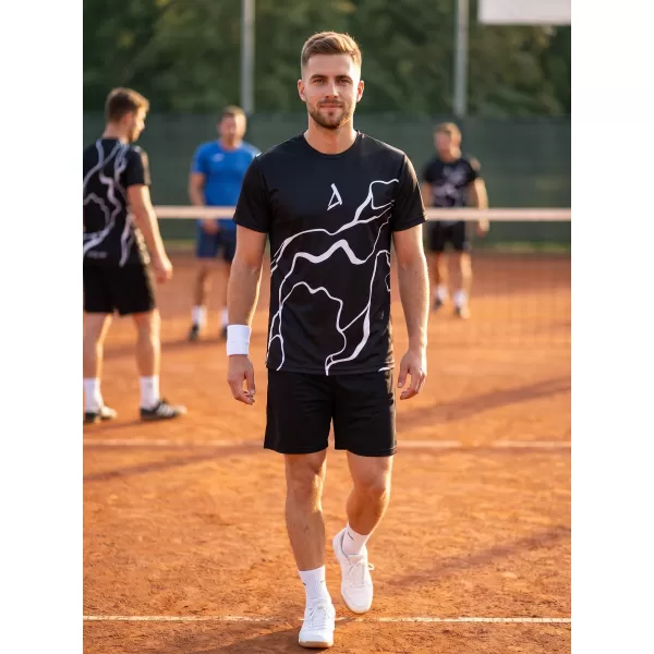  Férfi funkcionális T -piró prémium ALTISPORT VOJ/ALM073TR01 FEKETE 
