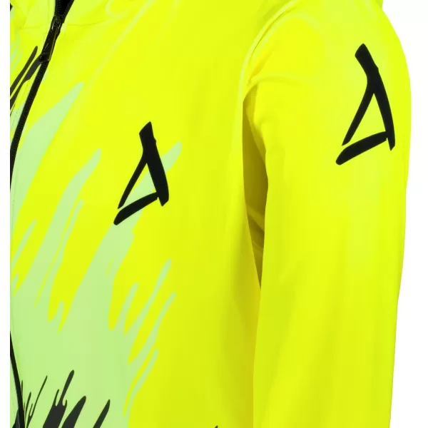  Férfi pulóver a zip prémiumon ALTISPORT VOJ/ALM006MI02 FEKETE -SÁRGA 