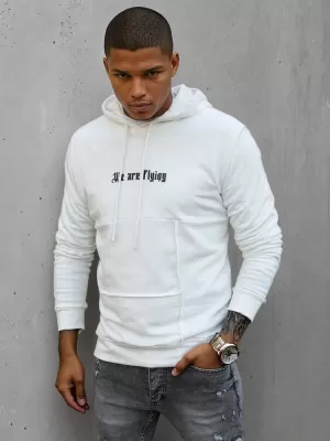 Férfi pulóver DSTREET BX5476 FEHÉR