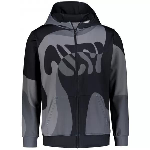  Férfi pulóver a zip prémiumon ALTISPORT VOJ/ALM056MI02 FEKETE 