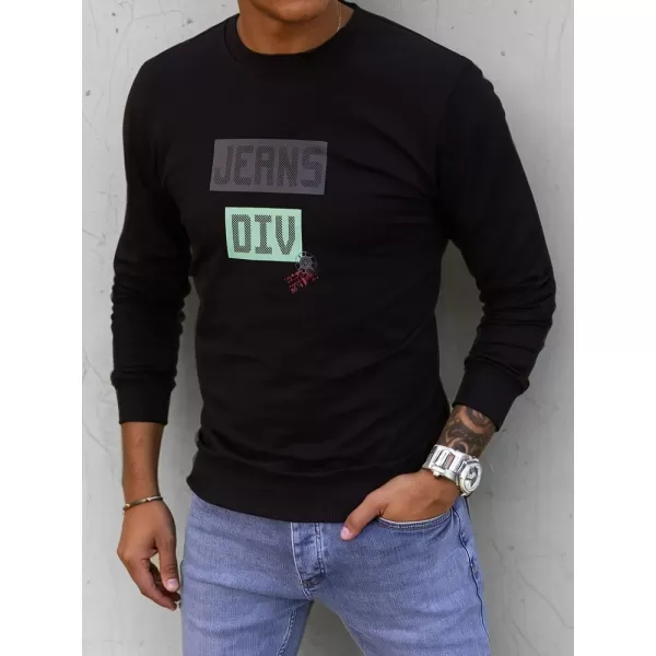  Férfi pulóver DSTREET BX5376 FEKETE 