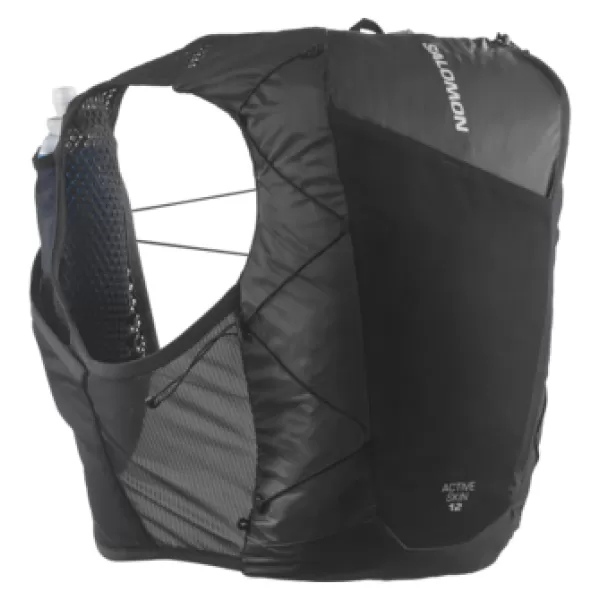  Férfi hátizsák SALOMON ACTIVE SKIN 12 SET LC2177400 FEKETE/FÉM 
