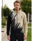 Férfi pulóver a zip prémiumon ALTISPORT VOJ/ALM006MI02 FEKETE -BROWN