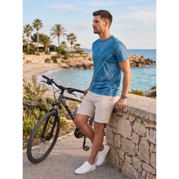  Férfi funkcionális T -piró prémium ALTISPORT VOJ/ALM072TR01 ÉJFÉLI KÉK 