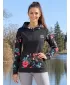 Női pulóver a zip prémiumon ALTISPORT VOJ/ALW063MI02 FEKETE -ZÖLD