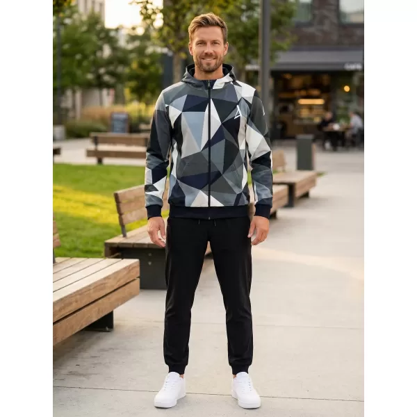  Férfi pulóver a zip prémiumon ALTISPORT VOJ/ALM007MI02 SZÜRKE 