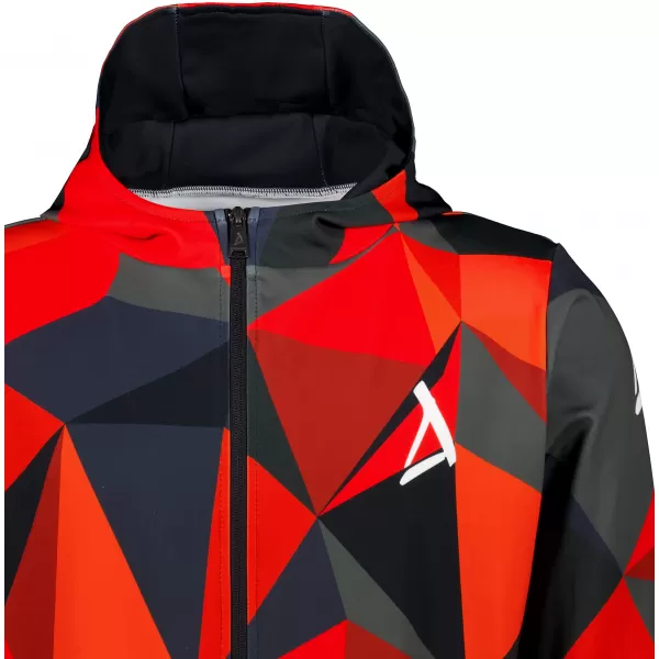  Férfi pulóver a zip prémiumon ALTISPORT VOJ/ALM007MI02 PIROS 