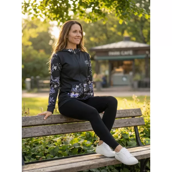  Női pulóver a zip prémiumon ALTISPORT VOJ/ALW063MI02 FEKETE 