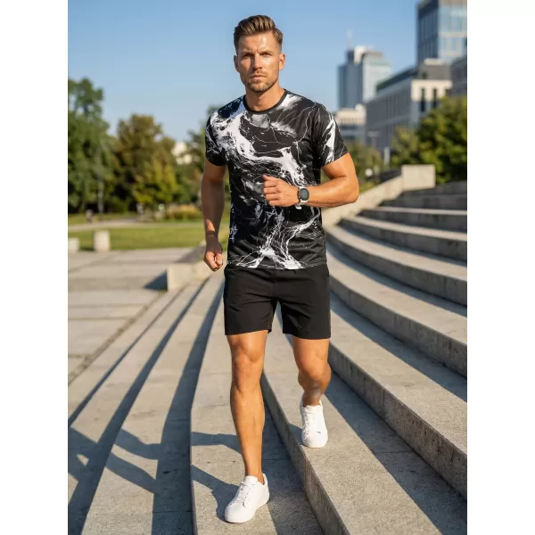  Férfi funkcionális T -piró prémium ALTISPORT VOJ/ALM071TR01 FEKETE -FEHÉR 