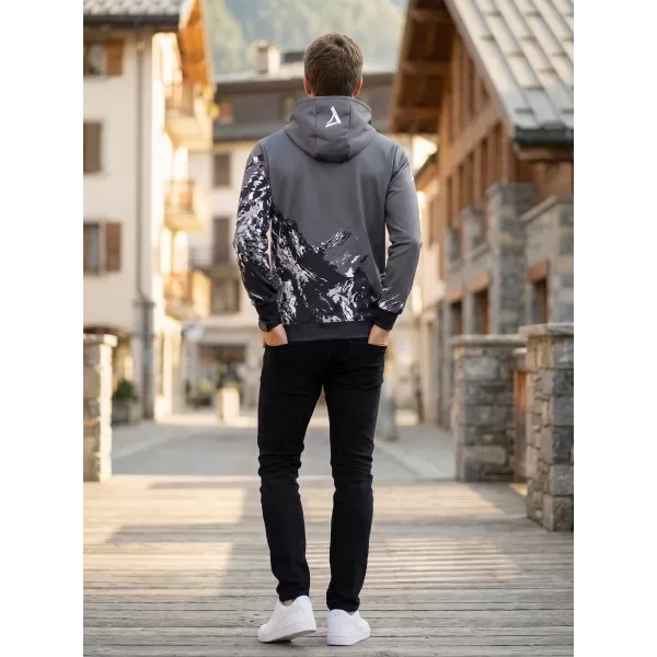  Férfi pulóver a zip prémiumon ALTISPORT VOJ/ALM059MI02 SZÜRKE 