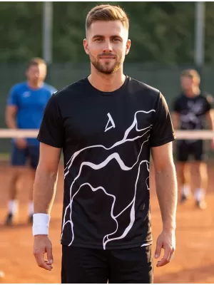 Férfi funkcionális T -piró prémium ALTISPORT VOJ/ALM073TR01 FEKETE