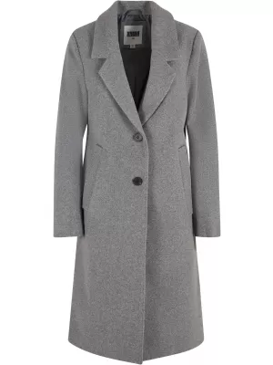 Kabát URBAN CLASSICS TB7075 SÖTÉTSZÜRKE MELANGE
