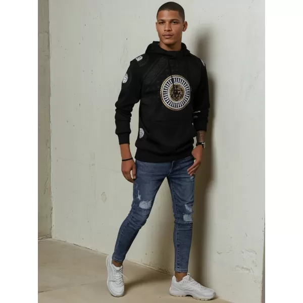  Férfi pulóver DSTREET BX5569 FEKETE 