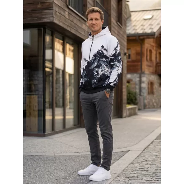  Férfi pulóver a zip prémiumon ALTISPORT VOJ/ALM059MI02 FEHÉR 