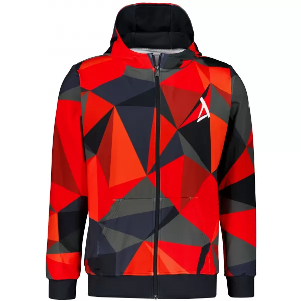  Férfi pulóver a zip prémiumon ALTISPORT VOJ/ALM007MI02 PIROS 
