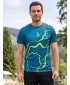 Férfi funkcionális T -piró prémium ALTISPORT VOJ/ALM073TR01 NAVY-FLUO SÁRGA