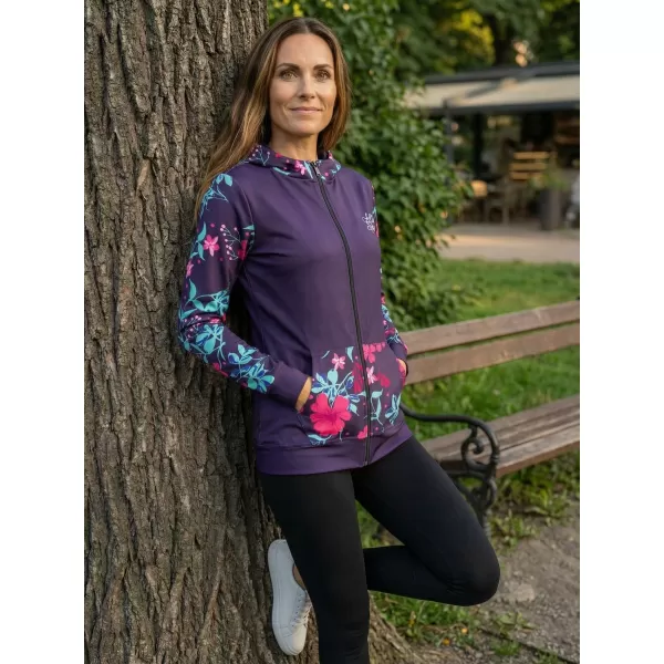  Női pulóver a zip prémiumon ALTISPORT VOJ/ALW063MI02 FUKSZIA 