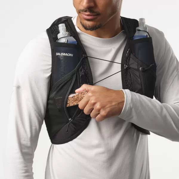  Férfi hátizsák SALOMON ACTIVE SKIN 12 SET LC2177400 FEKETE/FÉM 