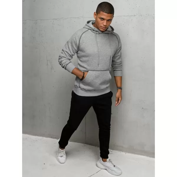  Férfi pulóver DSTREET BX5514 VILÁGOSSZÜRKE 