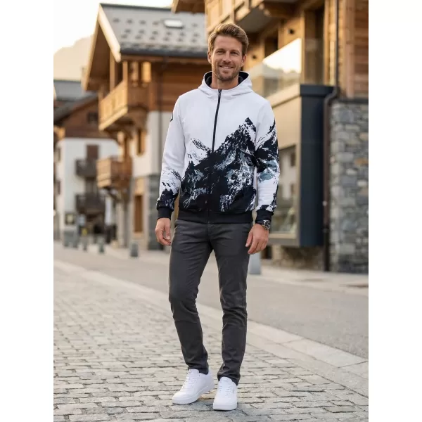  Férfi pulóver a zip prémiumon ALTISPORT VOJ/ALM059MI02 FEHÉR 