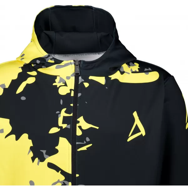 Férfi pulóver a zip prémiumon ALTISPORT VOJ/ALM057MI02 FLUO SÁRGA 