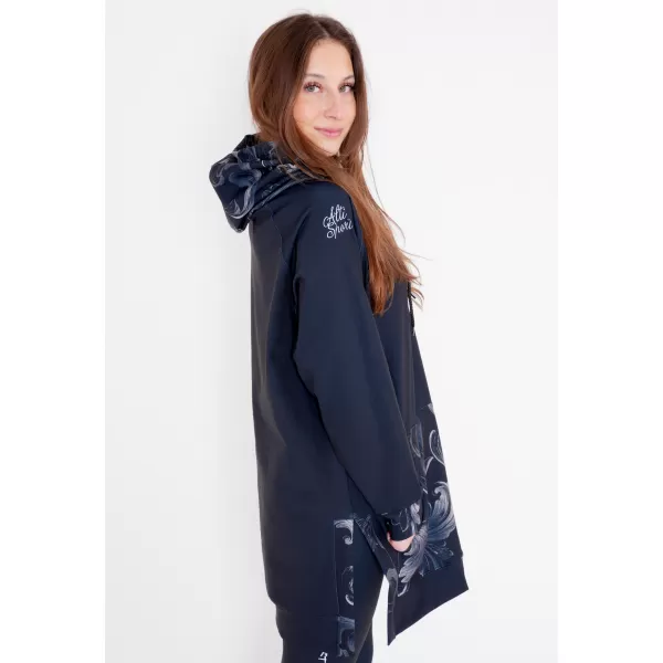  Női funkcionális pulóver prémium ALTISPORT VOJ/ALW065MI03 FEKETE -GRAY 