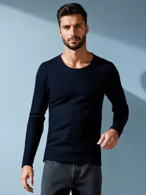Férfi pulóver DSTREET WX2296 TENGERBLUE