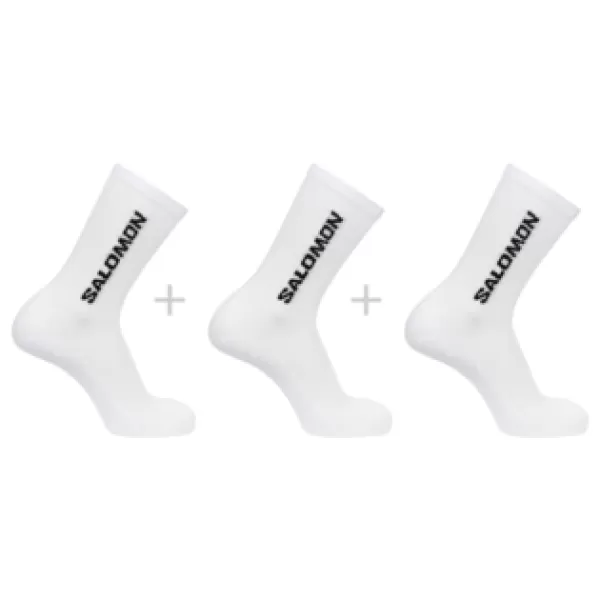  Zokni SALOMON EVERYDAY CREW 3-PACK LC2086000 FEHÉR/FEHÉR/FEHÉR 