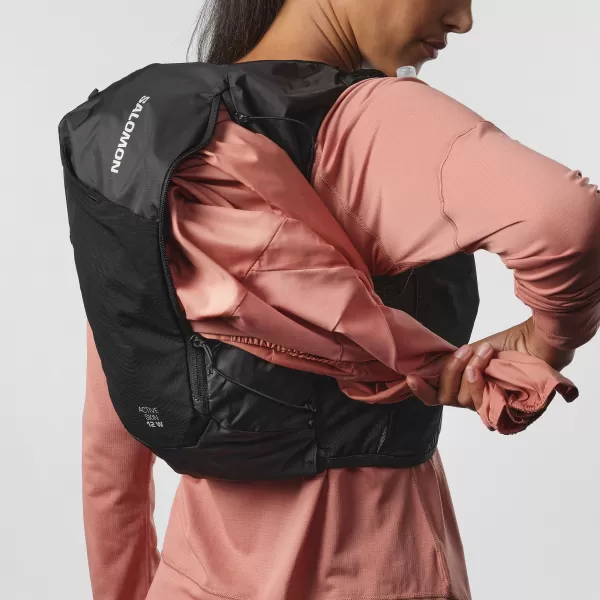  Női hátizsák SALOMON ACTIVE SKIN 12 WOMEN SET LC2178600 FEKETE/FÉM 