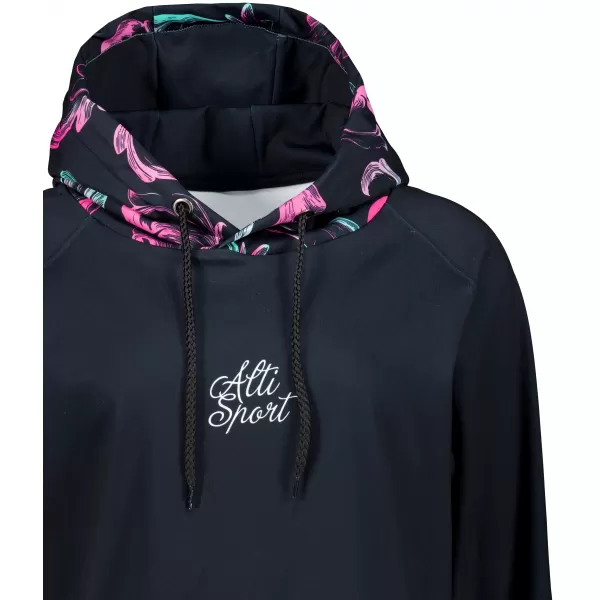  Női funkcionális pulóver prémium ALTISPORT VOJ/ALW065MI03 FEKETE -PINK 