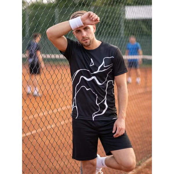 Férfi funkcionális T -piró prémium ALTISPORT VOJ/ALM073TR01 FEKETE 