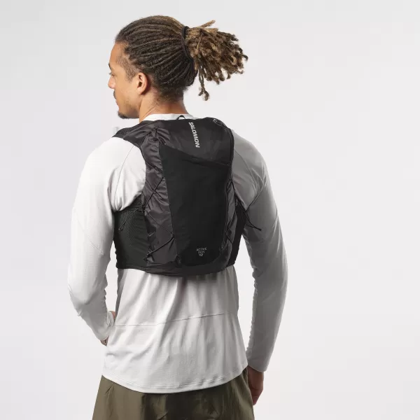  Férfi hátizsák SALOMON ACTIVE SKIN 12 SET LC2177400 FEKETE/FÉM 