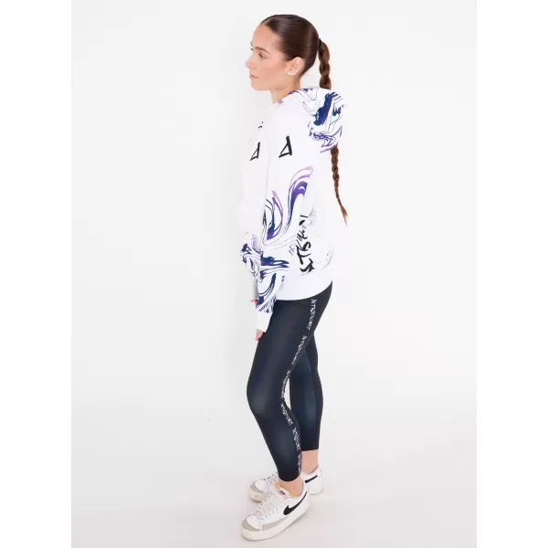  Női pulóver a zip prémiumon ALTISPORT VOJ/ALW064MI02 FEHÉR -VIOLET 