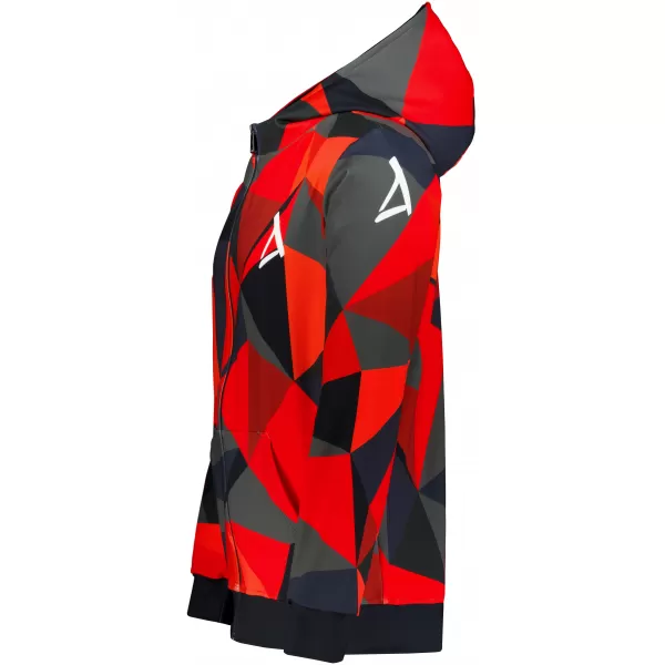 Férfi pulóver a zip prémiumon ALTISPORT VOJ/ALM007MI02 PIROS 