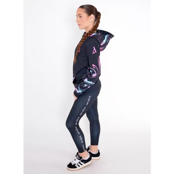  Női pulóver a zip prémiumon ALTISPORT VOJ/ALW064MI02 FEKETE -PINK 