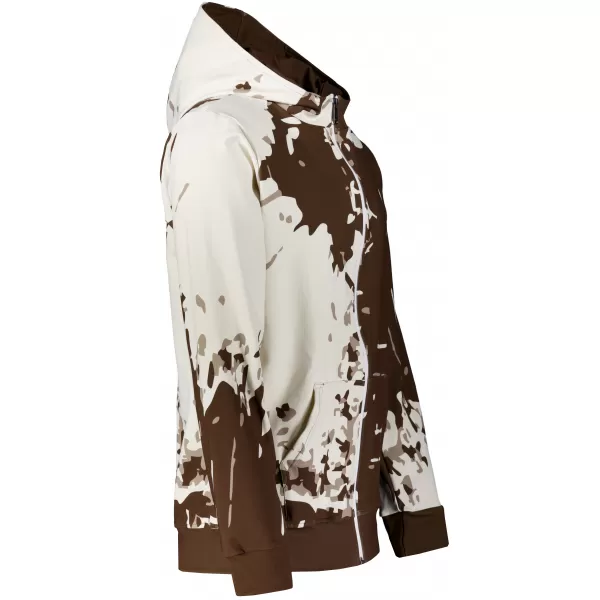  Férfi pulóver a zip prémiumon ALTISPORT VOJ/ALM057MI02 BARNA 