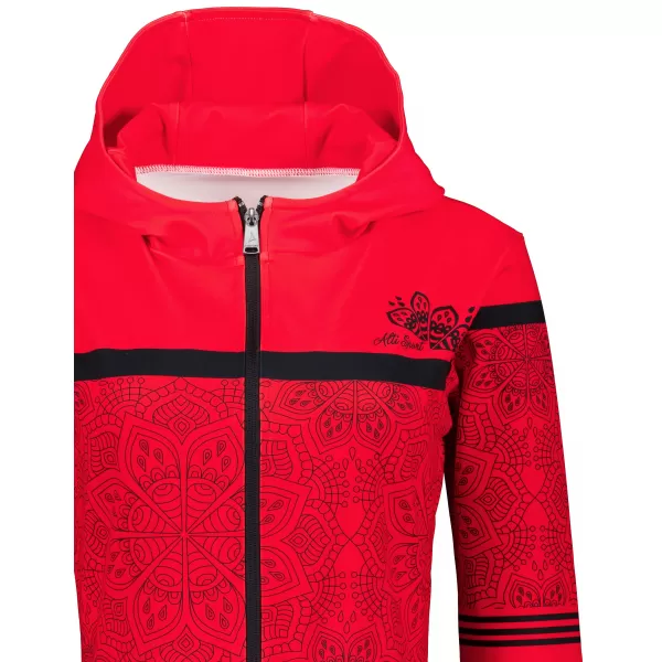  Női pulóver a zip prémiumon ALTISPORT VOJ/ALW023MI02 PIROS 