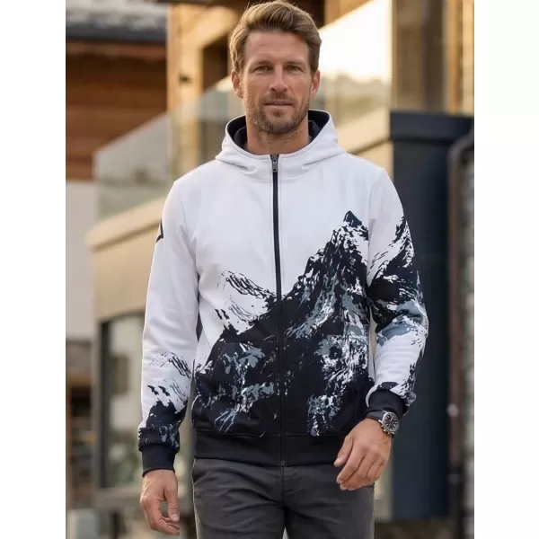  Férfi pulóver a zip prémiumon ALTISPORT VOJ/ALM059MI02 FEHÉR 