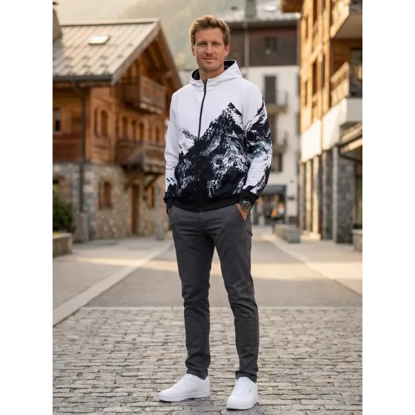  Férfi pulóver a zip prémiumon ALTISPORT VOJ/ALM059MI02 FEHÉR 