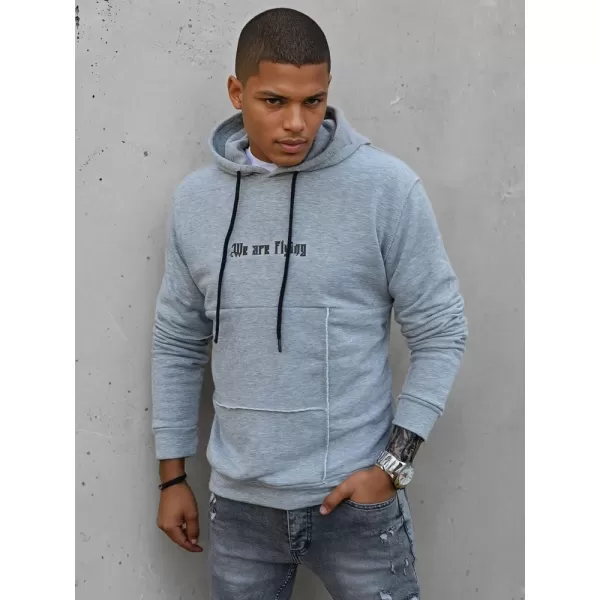  Férfi pulóver DSTREET BX5475 VILÁGOSSZÜRKE 