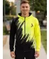Férfi pulóver a zip prémiumon ALTISPORT VOJ/ALM006MI02 FEKETE -SÁRGA