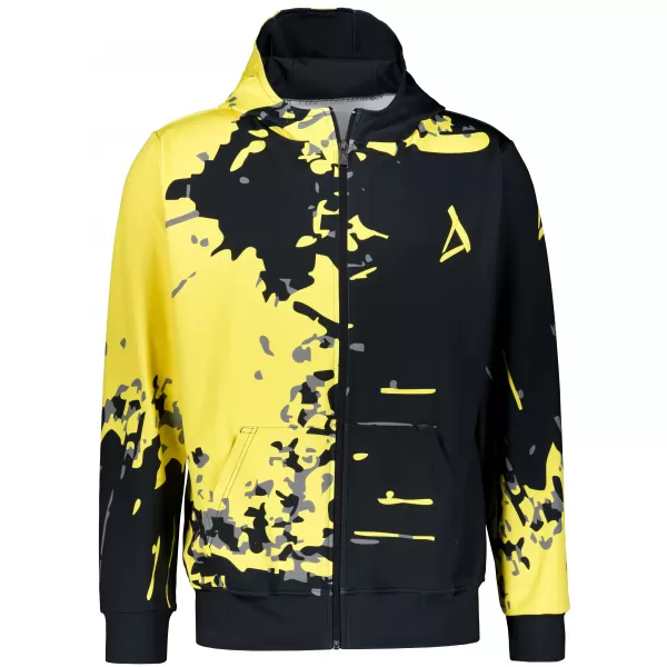  Férfi pulóver a zip prémiumon ALTISPORT VOJ/ALM057MI02 FLUO SÁRGA 