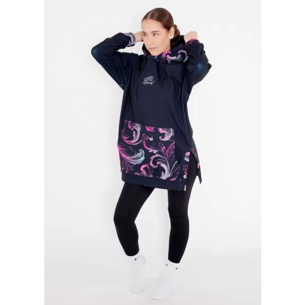  Női funkcionális pulóver prémium ALTISPORT VOJ/ALW065MI03 FEKETE -PINK 