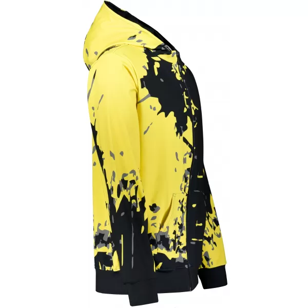 Férfi pulóver a zip prémiumon ALTISPORT VOJ/ALM057MI02 FLUO SÁRGA 