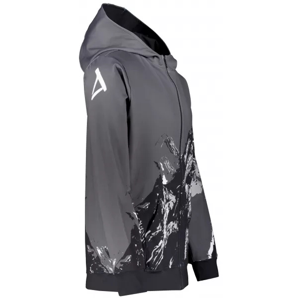  Férfi pulóver a zip prémiumon ALTISPORT VOJ/ALM059MI02 SZÜRKE 