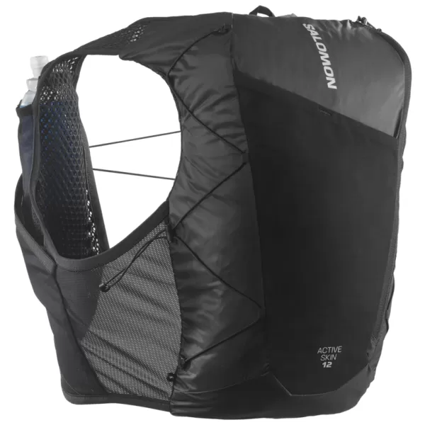  Férfi hátizsák SALOMON ACTIVE SKIN 12 SET LC2177400 FEKETE/FÉM 