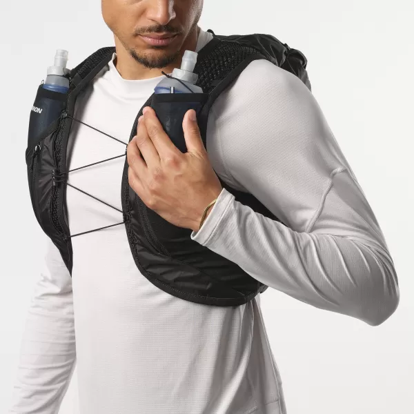  Férfi hátizsák SALOMON ACTIVE SKIN 12 SET LC2177400 FEKETE/FÉM 