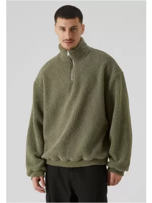 Férfi pulóver URBAN CLASSICS TB7266 HALVÁNYZÖLD