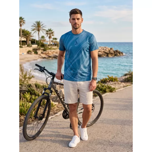  Férfi funkcionális T -piró prémium ALTISPORT VOJ/ALM072TR01 ÉJFÉLI KÉK 