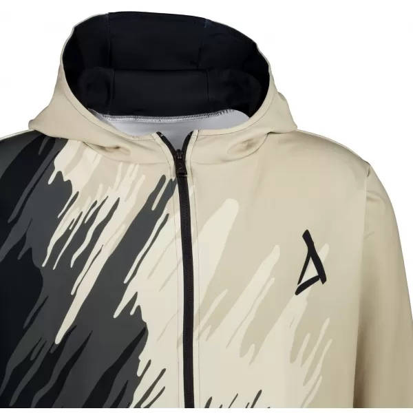  Férfi pulóver a zip prémiumon ALTISPORT VOJ/ALM006MI02 FEKETE -BROWN 